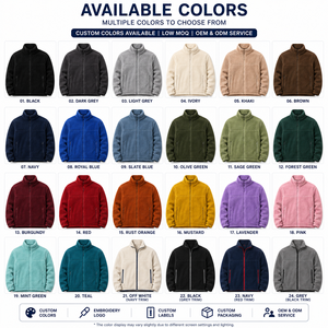 Chaqueta de Invierno con Capucha y Cremallera de Forro Polar Sherpa con Bolsillo Canguro, Bordada, Impresión Digital Personalizada, Color Negro, Superventas 2026 - Product Image 4