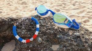 SAEKO personnalisé adulte et adolescent UV 400 antibuée lentilles en polycarbonate teinté lunettes de natation lunettes de sport avec logo imprimé - Product Image 3