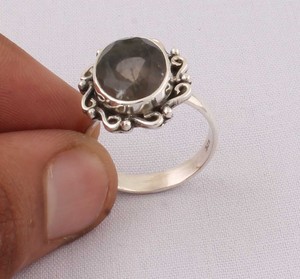 Wholesale Shree Jaipur <b>Silver</b> 925 Sterling <b>Silver</b> <b>Amethyst</b> Bezel Setting Classic Women's Gemstone <b>Ring</b> Handmade From Rajasthan - Product Image 4