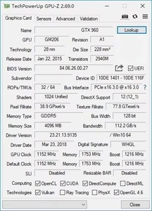 Nueva Tarjeta Gráfica <span class=keywords><strong>GeForce</strong></span> <span class=keywords><strong>GTX</strong></span> <span class=keywords><strong>960</strong></span> para Juegos de Computadora de Escritorio, Doble Ventilador, <span class=keywords><strong>4GB</strong></span> GDDR5, 128 Bits, PCI Express 3.0 - Product Image 2