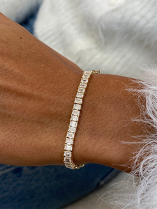 10K 14K 18K <b>Gold</b> Lab Created Diamond Bracelet IGI Graded Sustainable Luxury Jewelry <b>Rose</b> White Yellow <b>Gold</b> - Product Image 5