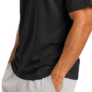 T-shirt de sport pour homme, noir, Essential Flow, léger, respirant, col rond, manches courtes, fitness, gym, entraînement, vêtements de sport - Product Image 6