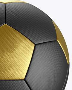 Balón de Fútbol Profesional TORO SKINS Golden Strike, Cuero PU Premium, Entrenamiento Élite, Talla 5, Pro Touch, Negro y Dorado, TS-SB-0011 - Product Image 2