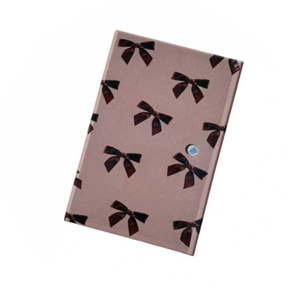 Cute <b>Bow</b> Pattern Solid Eco-Friendly Pink Acrylic Professional Rectangle Magnetic Eyelash Extension <b>Holder</b> Palette Custom Logo - Product Image 6