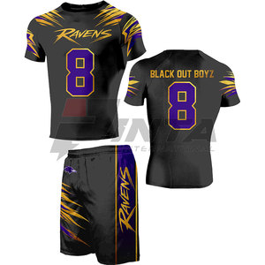 Uniforme de Fútbol Americano Transpirable de Alta Calidad, 100% Poliéster, Manga Corta, Colores y Logotipo Personalizables, Precio Bajo - Product Image 4
