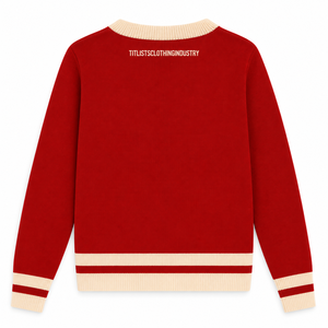 Pulls à col en V B2B 2026 pour les sororités/fraternités/écoles/collèges/universités, cardigans tricotés unisexes - Product Image 3
