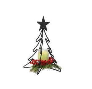 Gold Metal Christmas <b>Tree</b> Figurine on White <b>Marble</b> Base Elegant Modern Holiday Tabletop Sculpture Festive Home Decor - Product Image 6