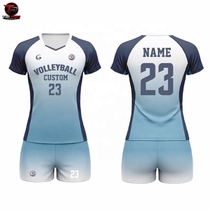 Conjunto de Uniforme de Voleibol Personalizado, Secado Rápido, Transpirable, Poliéster, Uniforme Deportivo, Impresión de Nombre y Número del Equipo - Product Image 1