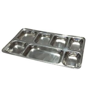 Placas divisorias de acero inoxidable KVR SS plato de cena dividido sección platos de cena indio Thali Mess Tray Dosa Thali - Product Image 2