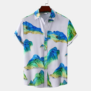 Chemises Hawaïennes d'Été en Polyester à Séchage Rapide pour Hommes, Motifs Floraux Décontractés pour Vacances à la Plage, Impression par Sublimation Personnalisée, Vente en Gros - Product Image 5
