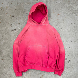 Sweat à capuche délavé unisexe en molleton de coton épais, coupe décontractée et oversize, style pull décontracté - Product Image 1
