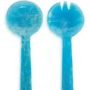 Ensemble de service à salade en résine bleu ciel, couverts modernes, ensemble de fourchettes, ensemble de couverts de haute qualité pour couper le fromage, ustensiles de cuisine - Product Image 1