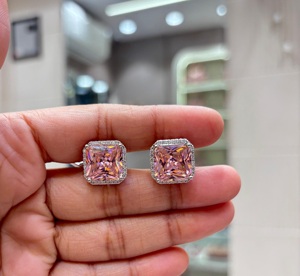 Boucles d'oreilles pendantes élégantes en laiton plaqué argent de haute qualité avec zircon, design tendance pour femme, idéales pour mariage et soirée, style mode - Product Image 2