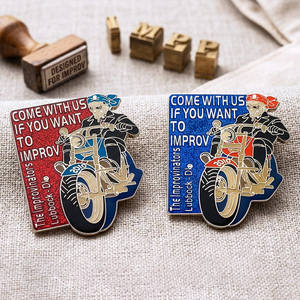 Fournisseur de badges en émail personnalisés avec paillettes - Product Image 1