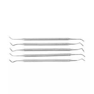 Juego de herramientas de limpieza dental de acero inoxidable de 7 piezas, kit de higiene dental con raspador, espejo y estuche con cremallera, certificado CE por Grip Surgical - Product Image 3