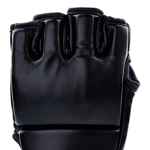 Gants de MMA sur mesure 12 oz en PU noir, imperméables, avec sangle de poignet réglable, pour le karaté, les arts martiaux, la boxe, le Muay Thai, le kick-boxing - Product Image 6