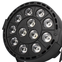 Luz de Escenario Compacta RGBW de 12x3W, DMX512, Par LED Profesional para DJ, Bodas, Fiestas y Eventos