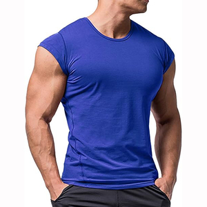 Camiseta Deportiva Casual para Hombre, 95% Poliéster, 5% Elastano, Sudadera de Manga Corta para Gimnasio, Ropa Deportiva Suave - Product Image 1