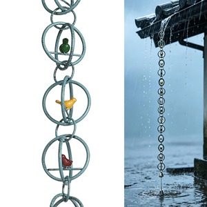 Cadena de Goteo Contemporánea para Agua de Lluvia, para una Decoración Exterior Elegante - Product Image 5