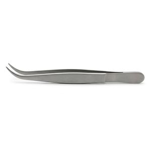 Private Label White Silver Lash Tweezers Fiber Tip Custom Logo Fiber Tip Volume Lash <b>Extension</b> Fiber Tip Eyelash Tweezers - Product Image 6