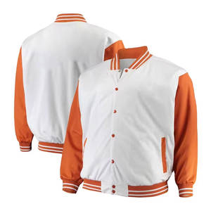 Chaquetas Varsity de Béisbol de Cuero para Hombre de la Mejor Calidad al por Mayor, Chaquetas Varsity Lisas sin Estampado para Hombre - Product Image 3