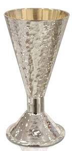 Nouvel Arrivage – Sous-verre pour Coupe Kiddush en Acier Inoxydable Argenté avec Gravure de Raisins Marque I k, Capacité 150-300ml, Design Classique - Product Image 4