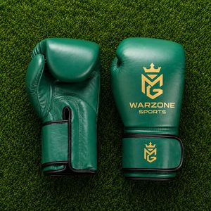 Guantes de Boxeo Deportivos Warzone de Cuero con Cierre de Cordones en los Dedos, Correa de Muñeca Ajustable, Unisex, para Entrenamiento de Boxeo - Product Image 4