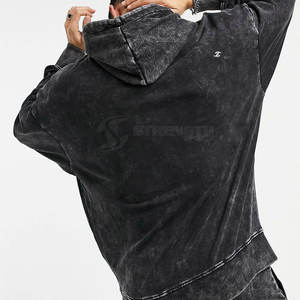 Survêtement délavé à l'acide, matière douce, tissu respirant, idéal pour la course, le fitness et les tenues décontractées - Product Image 4