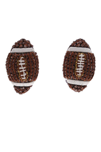 Pendientes de Fútbol con Cuentas para Amantes del Deporte, Pendientes Colgantes con Bordado de Cuentas para Fanáticos de la Moda - Product Image 3