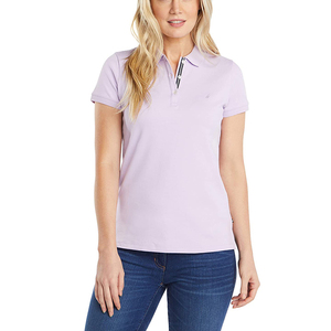 Tenue prête pour l'été, tissu respirant, design à manches courtes, adapté à la vie quotidienne et aux occasions décontractées, chemises polo pour femmes. - Product Image 1