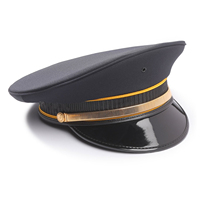 Casquette de fatigue de haute qualité des Templiers avec patch Croix Rouge et cordon doré - Casquette de fatigue personnalisable avec logo couleur