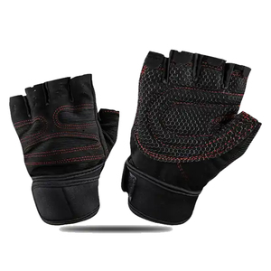 Guantes de Gimnasio de Cuero para Entrenamiento, Guantes de Levantamiento de Pesas con Logotipo Personalizado, Unisex, Sin Dedos, Agarre Fuerte, Transpirables - Product Image 3
