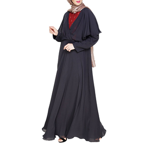 Abayas de printemps respirantes à manches longues pour femmes musulmanes, de haute qualité, unies, entièrement couvrantes, avec logo personnalisé, sur mesure, vente en gros - Product Image 5
