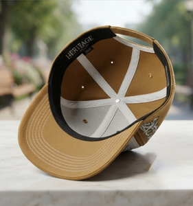 Casquette de camionneur brodée Odm Heritage, style vintage, ajustable, en maille, unisexe, adulte, casquette de baseball à 6 panneaux avec logo frontal - Product Image 2