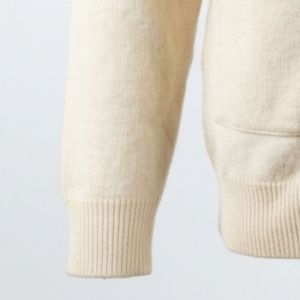 Custom Vintage Style women's Cream Shawl Collar Knitted <b>Cardigan</b> <b>Sweater</b> Button Down Long Sleeve College Varsity School Uniform - Product Image 6
