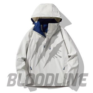 Men's Color Blocking <b>Waterproof</b> Breathable Windproof Eco-Friendly Quick Dry Puffer <b>Jacket</b> Zipper Closure Formal Winter Regular - Product Image 1