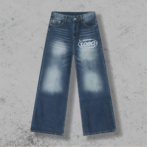 Jeans de Mezclilla para Hombre, Corte Recto, Cintura Media, Ajuste Holgado, Transpirables, Ecológicos, Impermeables, Rotos, Ligeros, Casuales - Product Image 2