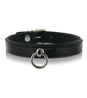 Collier en cuir de vachette IRISCO Slim Line de haute qualité avec anneau en O, couleur personnalisée, logo personnalisé disponible, équipement BDSM pour adultes, fétiche kinky