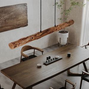 SIMIG Wabi Sabi <span class=keywords><strong>in</strong></span> <span class=keywords><strong>legno</strong></span> luce <span class=keywords><strong>a</strong></span> <span class=keywords><strong>sospensione</strong></span> retrò lampadario <span class=keywords><strong>in</strong></span> <span class=keywords><strong>legno</strong></span> massello industriale <span class=keywords><strong>lampade</strong></span> da sala da tè tavolo Bar ristorante creativo - Product Image 5