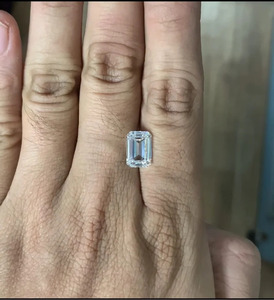เพชรทรงมาร์คีส์รูปไข่เจียระไนแบบ Emerald Cut เพาะเลี้ยงในห้องปฏิบัติการ สี D ขัดเงา ได้รับการรับรองจาก IGI สำหรับทำเครื่องประดับ IKYRAA JEWELS - Product Image 1