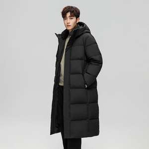 Manufacturer Custom Unisex <b>Long</b> Puffer Jacket Warm Winter Hooded Heavyweight Down <b>Coat</b> Oversized Outerwear For <b>Men</b> And Women - Product Image 2