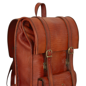 Mochila de Viaje de Cuero Genuino Vintage, Impermeable, Enrollable, de Lujo, Unisex, Gran Capacidad, para Portátil, Hecha a Mano - Product Image 4