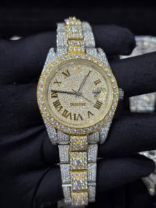 Reloj de Lujo Mecánico de Edición Limitada Hip Hop 2026 con Moissanita Analógica y Diamantes Tallados en Hielo, Correa de 16mm - Product Image 2