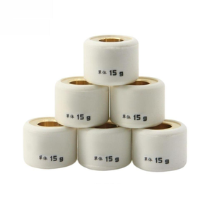 SUN Racing Taiwan BEAT Fi/GY6 15G 18x14mm CVT Rodillos de Acero para Scooter, Rendimiento Suave, Nuevo, 6 Piezas/Juego - Product Image 1