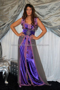 Caftan sans manches pour femmes islamiques Vêtements de fête avec ceinture et dentelle Travail - Product Image 2