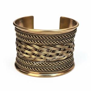 New hot sale Wholesale Fashion Brass Adjustable Cuff Bangle for Women Handmade Designer Stackable <b>Bracelets</b> large cuff bangle - Product Image 5
