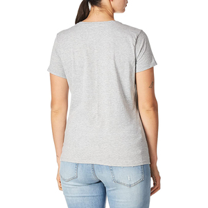 Camiseta de manga corta con cuello en V para mujer, con estampado floral de corazones, estilo casual, jersey, para primavera/verano, en oferta. - Product Image 3