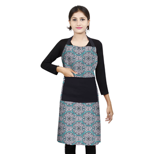 High Quality Washable Reusable Soft Breathable Disposable 100% Cotton Eco-Friendly Printed <b>Apron</b> for Chef <b>Kitchen</b> Use Cooking - Product Image 1