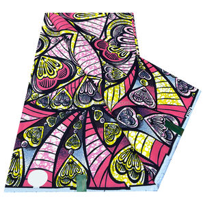 Vente en Gros Super Pagne Cire Africaine Holandais Tissu 100% Coton Imprimé <span class=keywords><strong>Wax</strong></span> Holland 6 Yards Afrique Pagne Fleur Design - Product Image 2