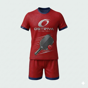 ชุดพิกเคิลบอลชายแบบแห้งเร็ว เอวยางยืด คอกลม พิมพ์ลายด้วยความร้อน เสื้อผ้าพิกเคิลบอล สกรีนโลโก้และชื่อทีมได้ - Product Image 2